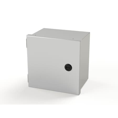 Saginaw Control & Engineering 1/4 Turn Latch Electrical Enclosures, 8 in H, 6 in D, 8 in W, NEMA 1, Carbon Steel SCE-8N806LP
